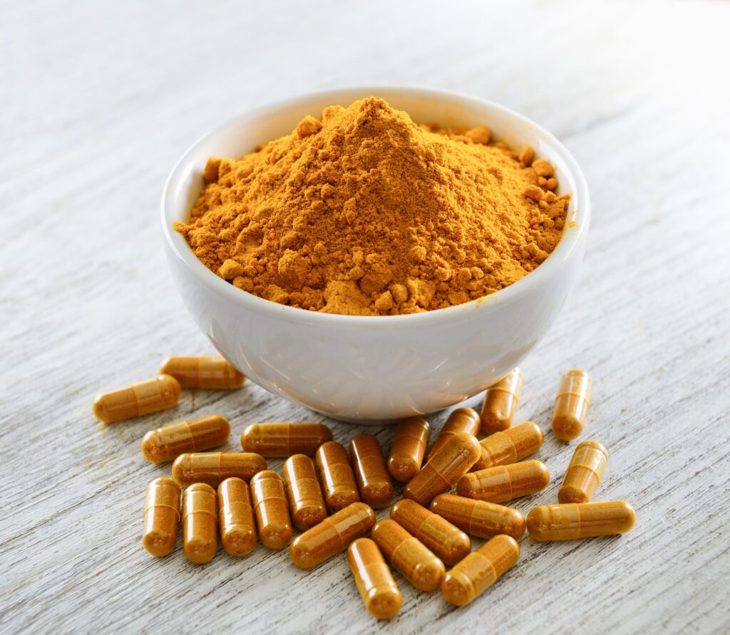 Turmeric powder and turmeric capsules